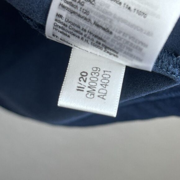 Adidas Golf Shirt Size Medium Blue PrimeGreen Performance Polo Shirt Sleeve - Picture 9 of 10